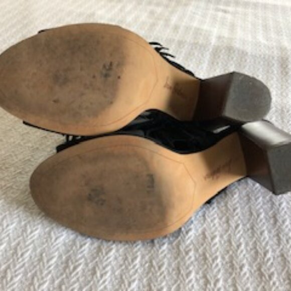 Sam Edelman Elaine - black suede fringed sandals - size 8.5 - Picture 7 of 9